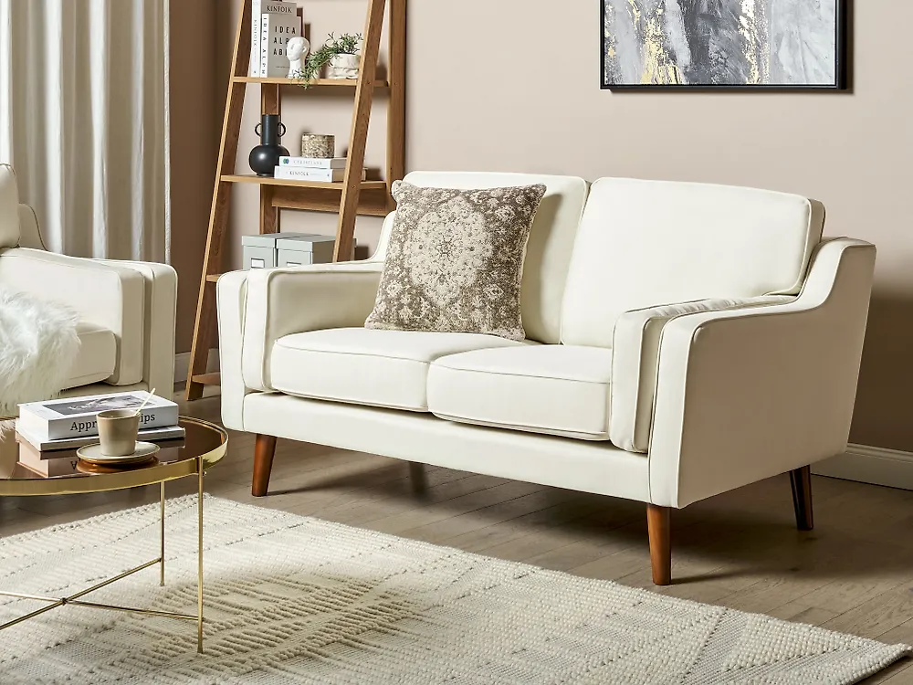 Sofa 2 Seater LOKKA Fabric Off-White_1188402