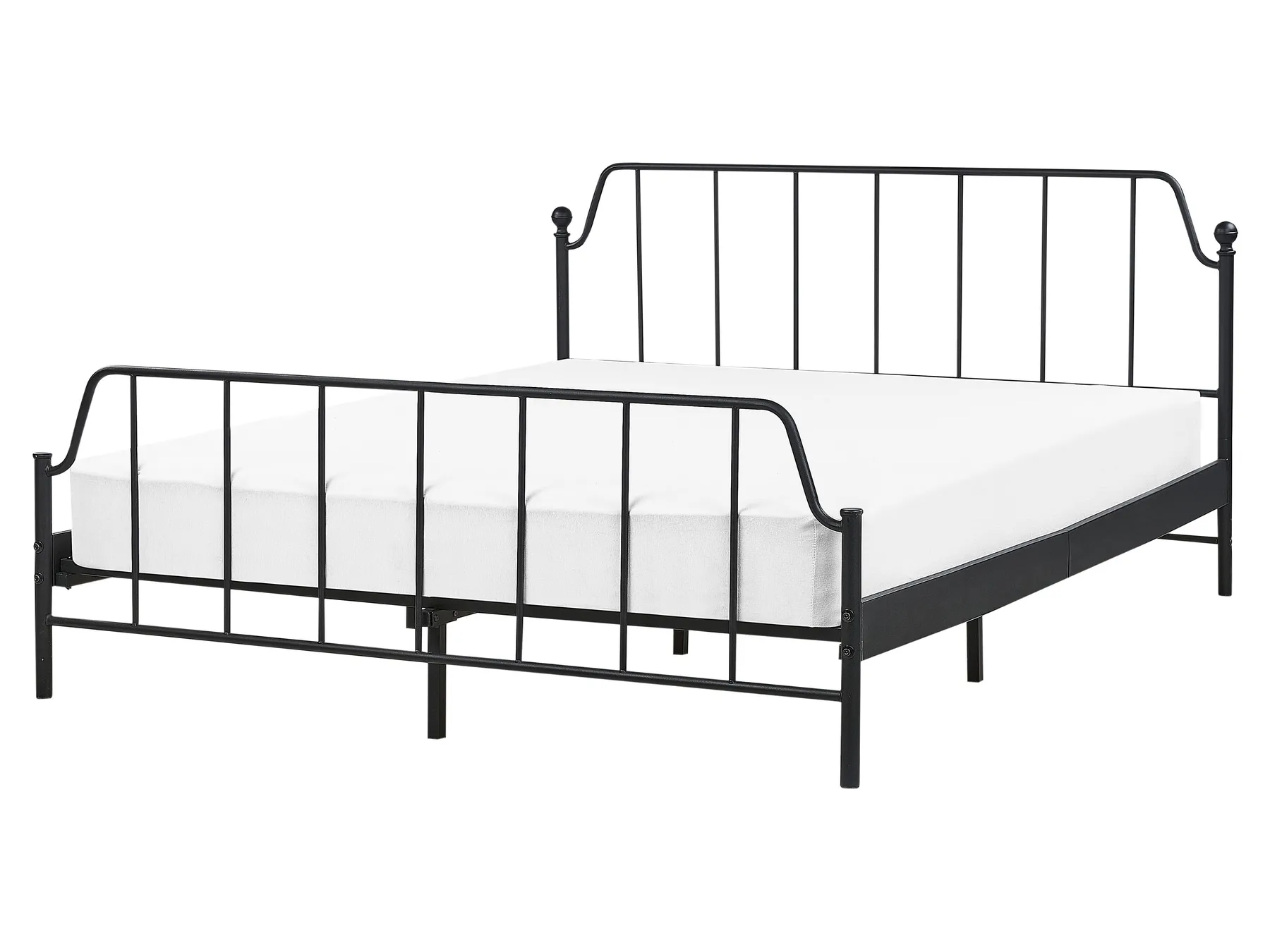 Bed Metal MAURESSAC 160 x 200 cm (EU King Size) Black_897378