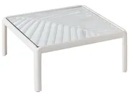 Garden Coffee Table FERRETTI 69 cm 69 cm Light Beige_931426