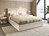 Ottoman Bed VION Boucle Off-White 160 x 200 cm (EU King Size)