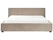 Lit avec sommier Bouclé MIRANDE 180 x 200 cm Taupe_1178977