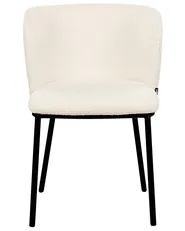 Set of 2 Dining Chairs MINA Boucle Off-White_884684