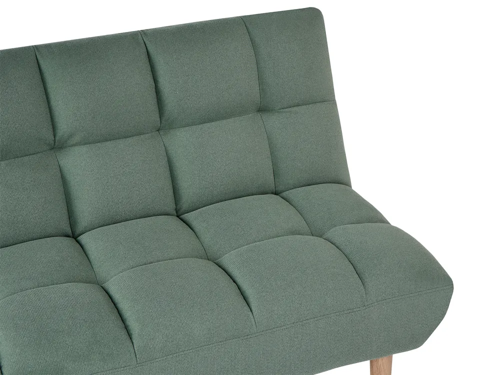 Sofa Bed 2 Seater RISOR Fabric Light Green_1053589