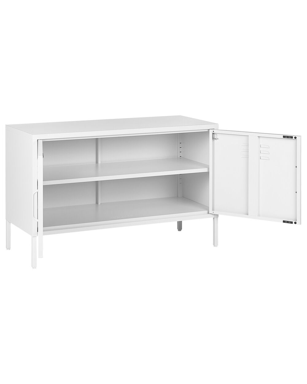 2 Door Metal Sideboard White URIA Beliani