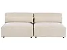 Sofá modular 2 plazas HELLNAR Terciopelo Beige claro