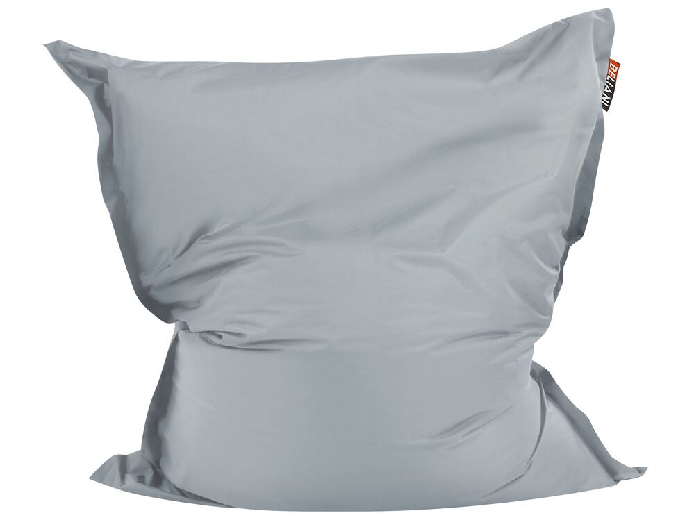 Bean Bag Light Grey FUZZY Beliani