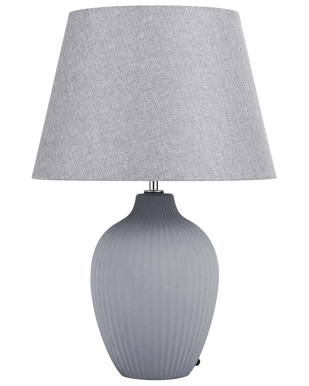 Tischlampe FERGUS Keramik Grau