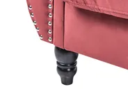 Divano 3 posti SKIEN Velluto Rosso scuro_1034315