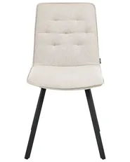 Set di 2 sedie da pranzo CARVER Tessuto Beige_999048