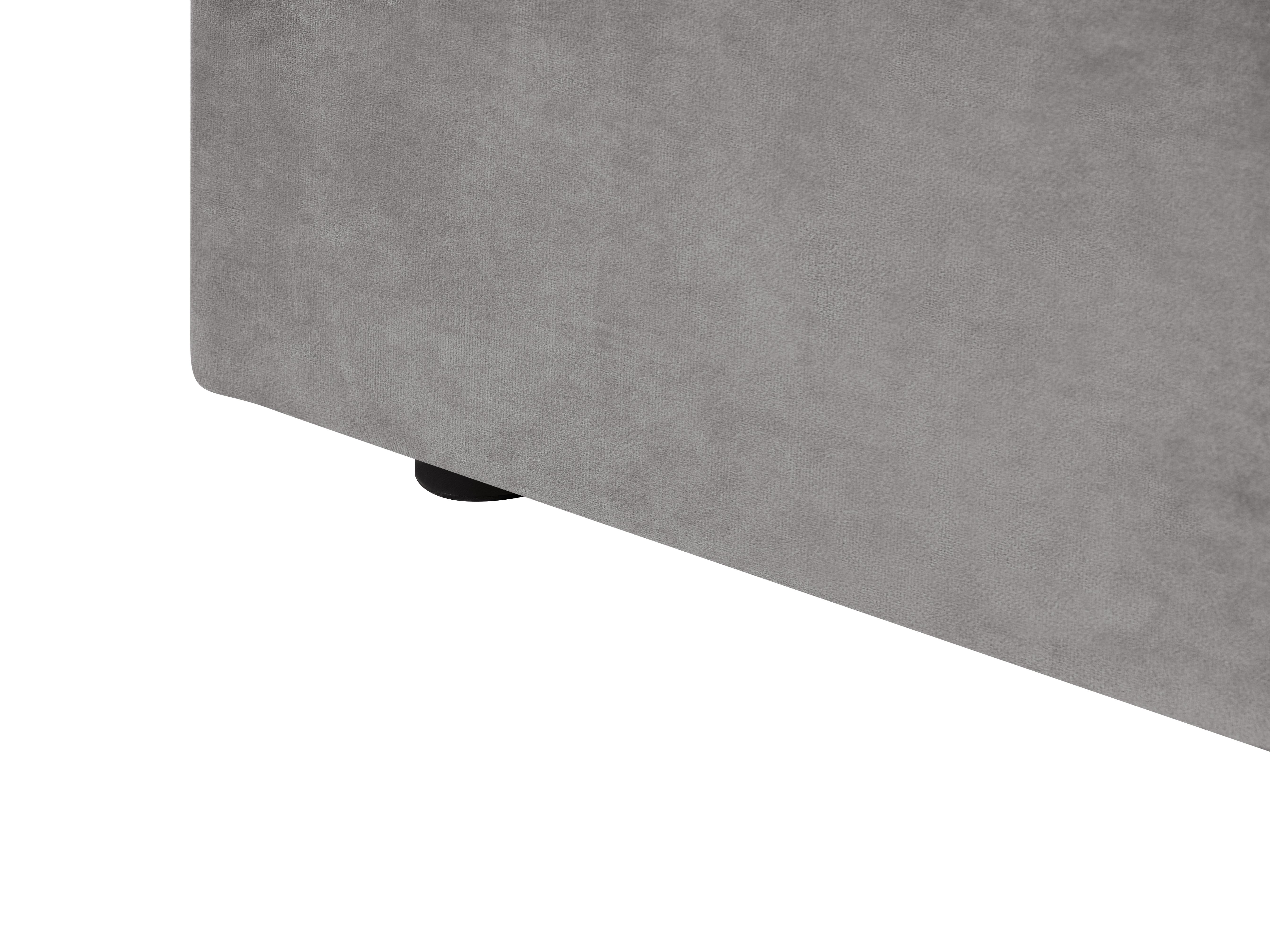 Ottoman Bed VION Velvet Grey 120 x 200 cm (EU Small Double)_1062867