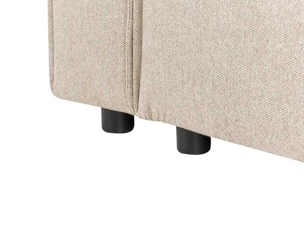 Corner Sofa Bed 3 Seater ROMEDAL II Fabric Beige Right Hand_971648
