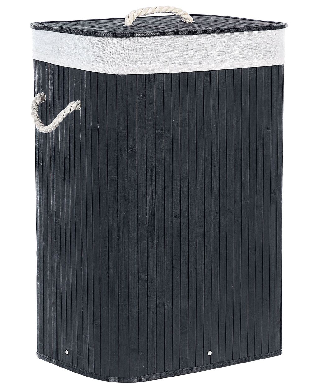 Panier à linge KOMARI Bambou Noir 72 L