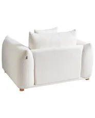 Poltrona LUVOS Bouclé Bianco sporco_970325