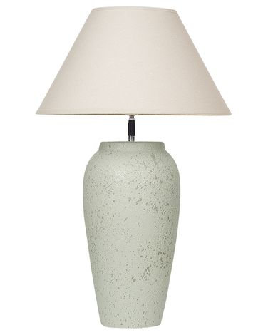 Table Lamp AMBLO Ceramic Off-White | Beliani.co.uk