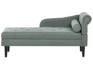 Right-Hand Chaise Longue YVOIRE Fabric Green_1040393
