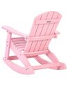 Fotel bujany ogrodowy dla dzieci różowy ADIRONDACK_918329