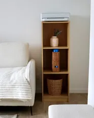 Regał na książki 3 półki ZEHNA 117 cm Jasnobrązowy_1057020