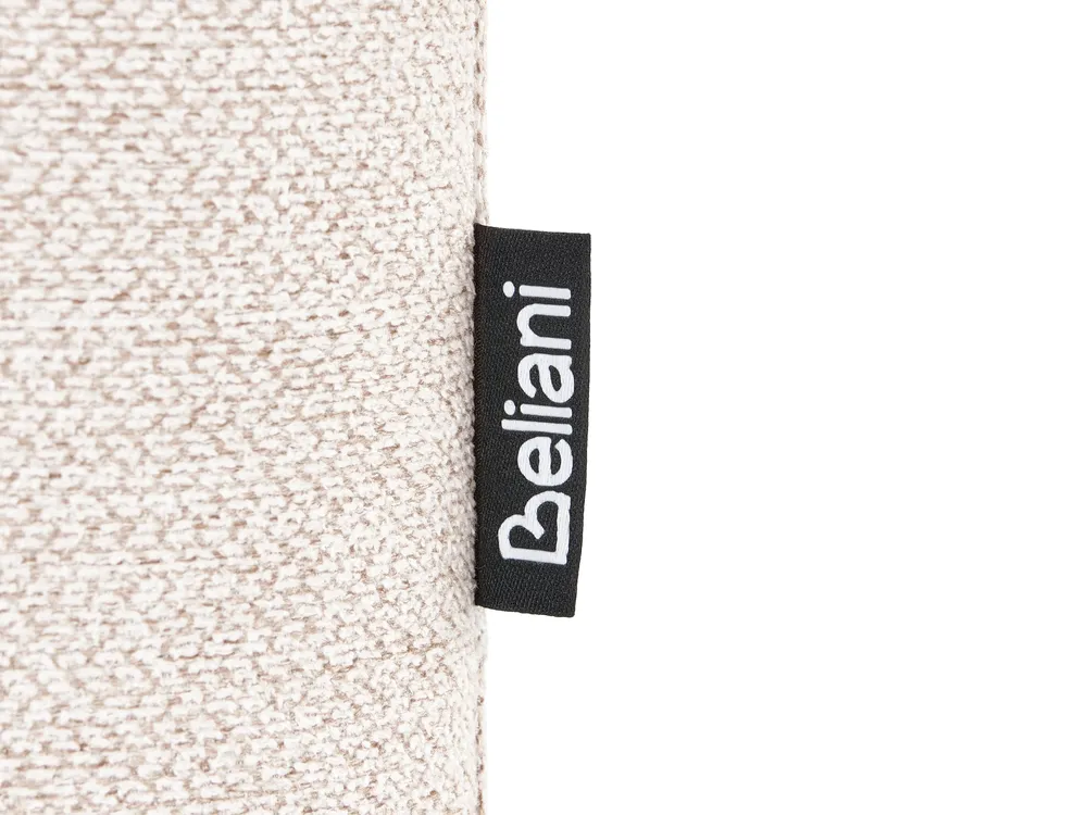 Living Room Set 3 Seater BREDA Fabric Light Beige_1078186