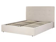 Bett mit Stauraum LORIENT Stoff Beige 160 x 200 cm_901804