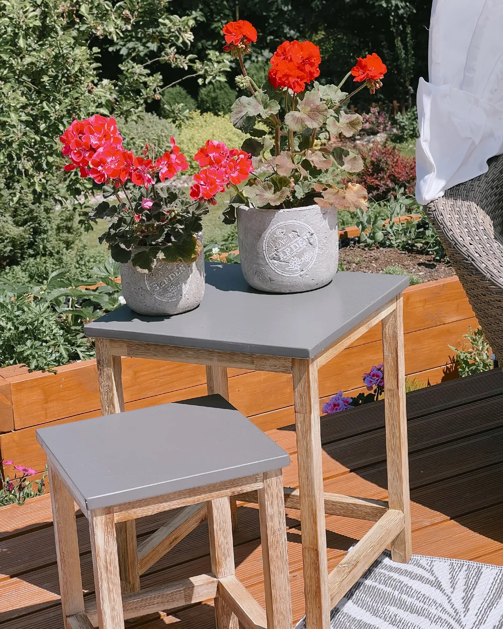 Garden Chair OSTUNI Concrete Grey_900838
