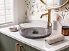 Lavabo sobre encimera TOLOSA ⌀ 36 cm Solid Surface Negro