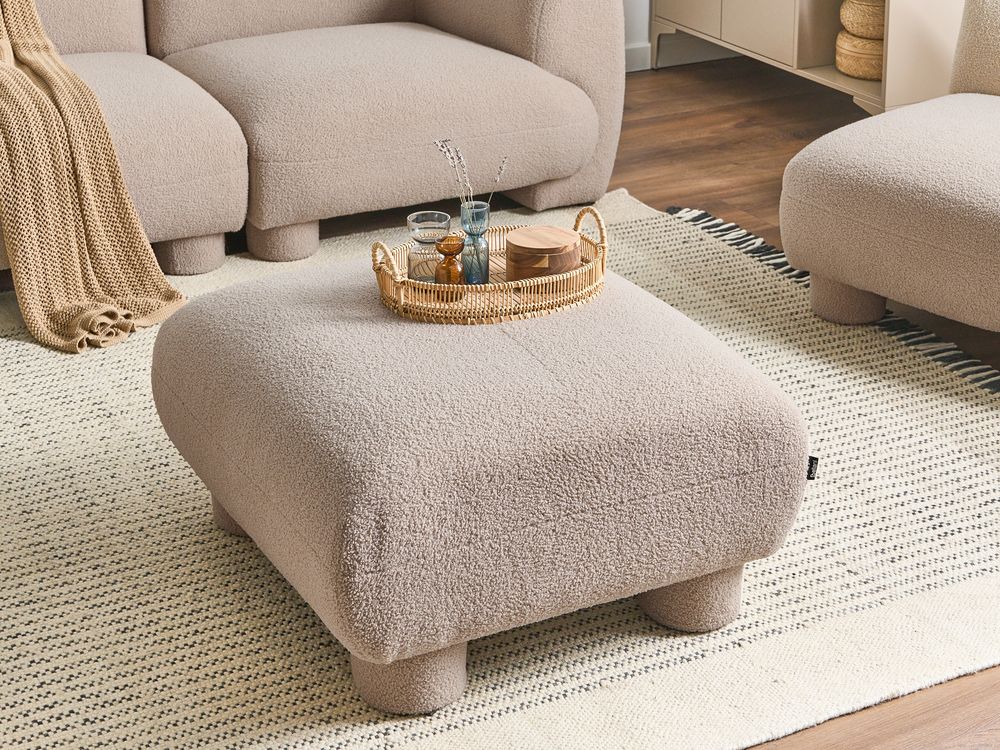 Ottoman MJALBI Boucle Beige