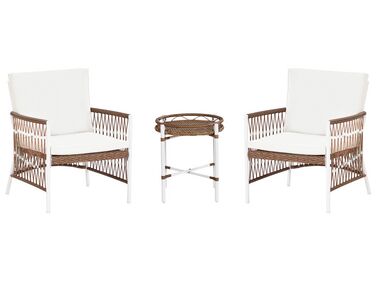 Ensemble de jardin en metal blanc LEVICO