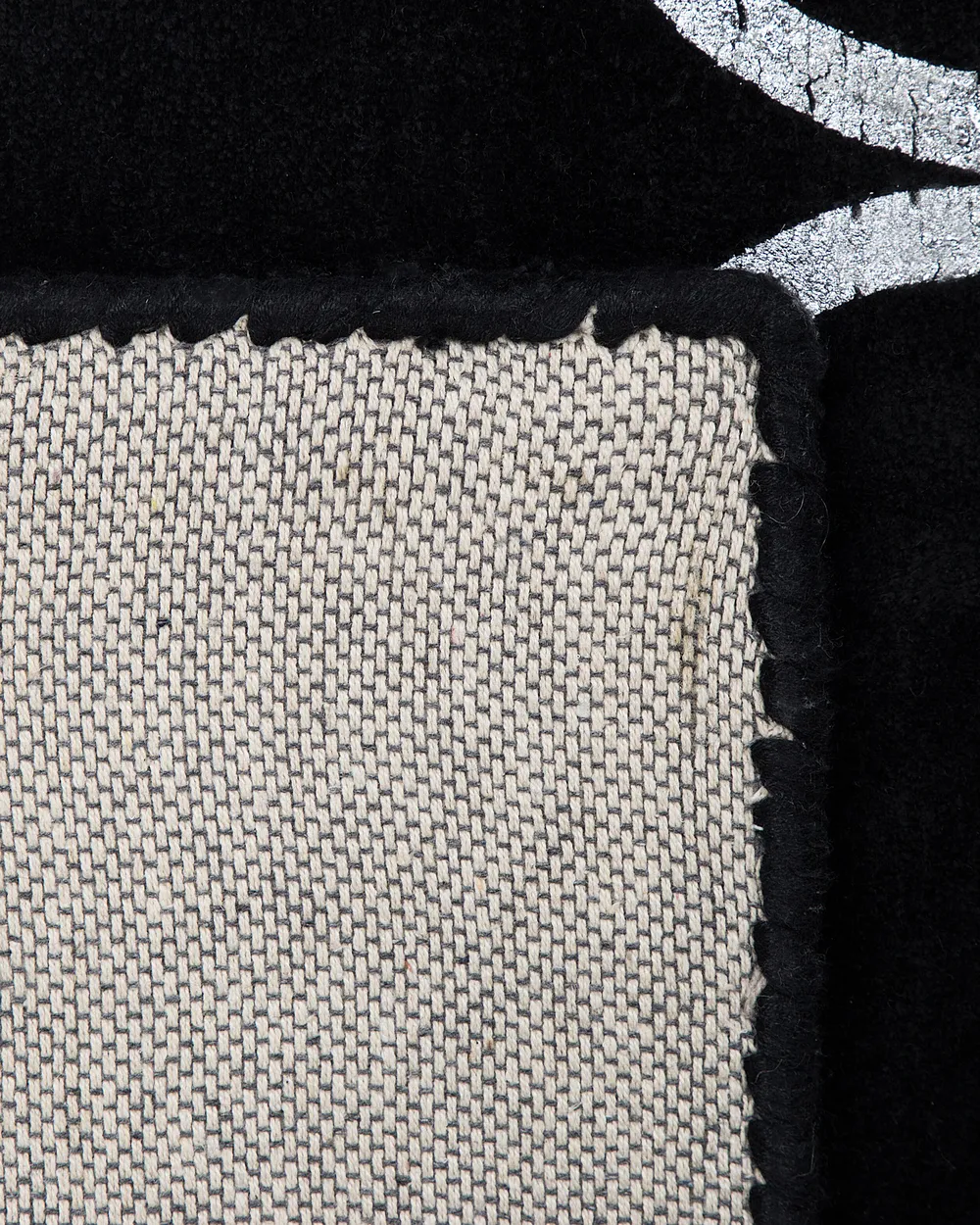 Rug YELKI Black 140 x 200 cm Viscose_762445