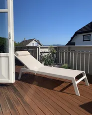 Sun Lounger CATANIA Reclining Metal Beige_940415