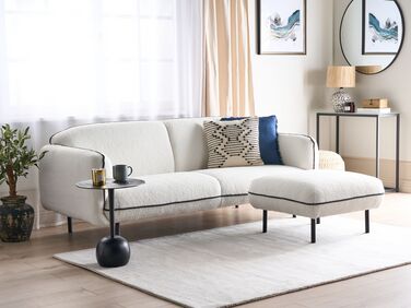 3-seters sofa bouclé hvit TONSBERG