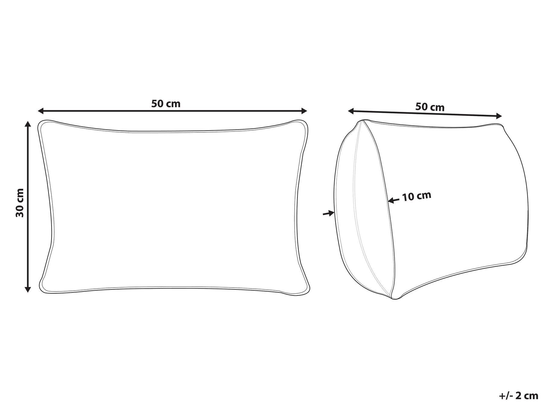 Jute Cushion Geometric Pattern 30 x 50 cm Multicolour DEEPOR_847863 Jute Cushion Geometric Pattern 30 x 50 cm Multicolour DEEPOR_847863