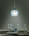 Pendant Lamp KEILA Glass Blue