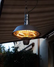 Riscaldatore a infrarossi da patio sospeso AMIATA 2100 W Nero_684014