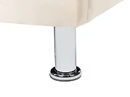 Bed met opbergruimte METZ Fluweel Beige 90 x 200 cm_861404