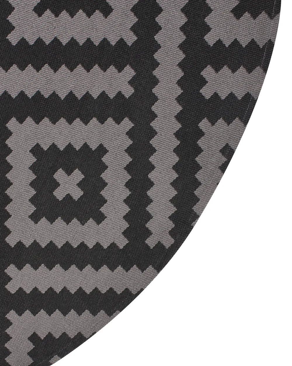 Outdoor Rug AJMER Black ø 160 cm_992306