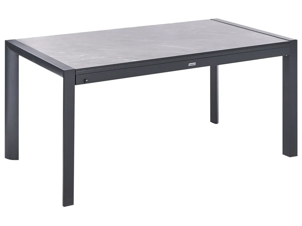 Extending Garden Dining Table BINASCO 160/220 cm 90 cm Stone Effect Grey_1044740