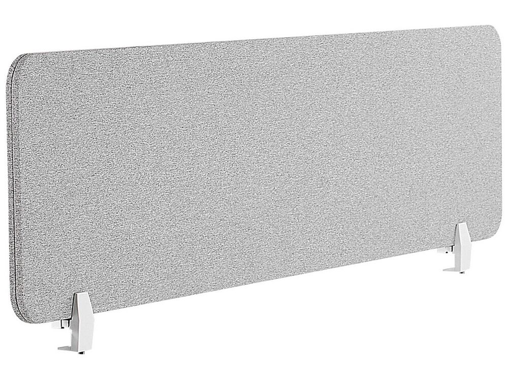 Desk Screen WALLY 160 x 40 cm Light Grey