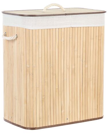 Wasmand bamboe lichtbruin 60 cm KOMARI | Gratis Levering Wasmand bamboe lichtbruin 60 cm KOMARI | Gratis Levering