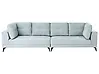 Sofa 4 Seater YURI Chenille Light Blue