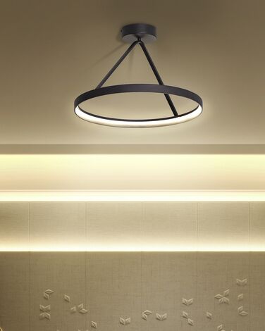 Metal LED Pendant Lamp Black AGNO