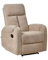 Recliner Chair with USB Port Beige SOMERO_788757