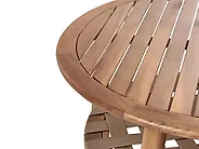 Garden Coffee Table MILZANO 80 cm 80 cm Acacia Wood Brown_1182819