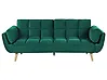 Sofa Bed 3 Seater ASBY Velvet Green