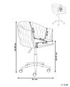 Krzesło biurowe regulowane różowe MILAN_923022