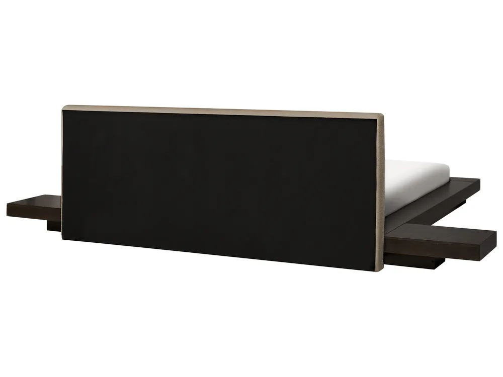 Łóżko LED Boucle ZEN 160 x 200 cm Jesion ciemny_1080168