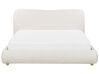 Buklé posteľ s úložným priestorom 160 x 200 cm biela BLAGNAC_897410