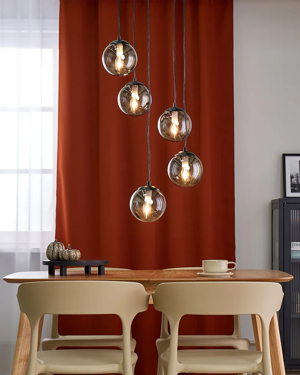 Lampa wisząca NOEL Szkło Czarny_1153844