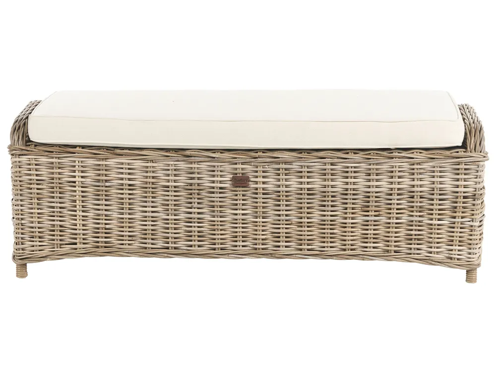 Garden Ottoman SUSUA 140 cm Rattan Natural_957564