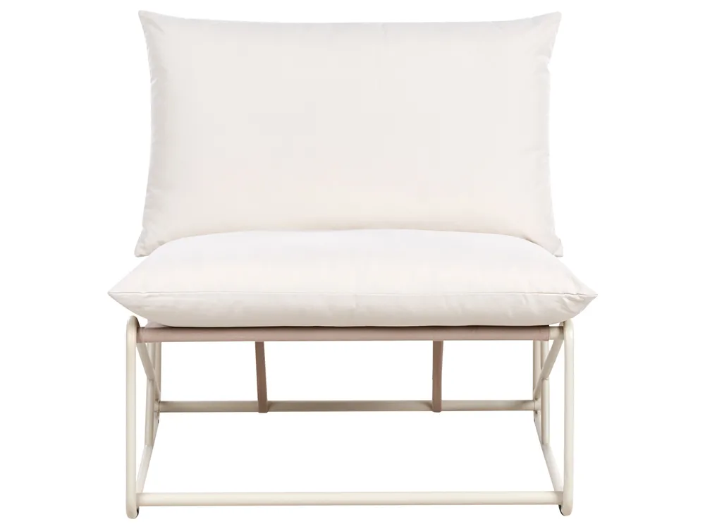 Garden Sofa Set 4 Seater PICO Metal Light Beige_1012991