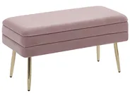 Panca contenitore imbottita DURHAM Velluto Rosa_804279